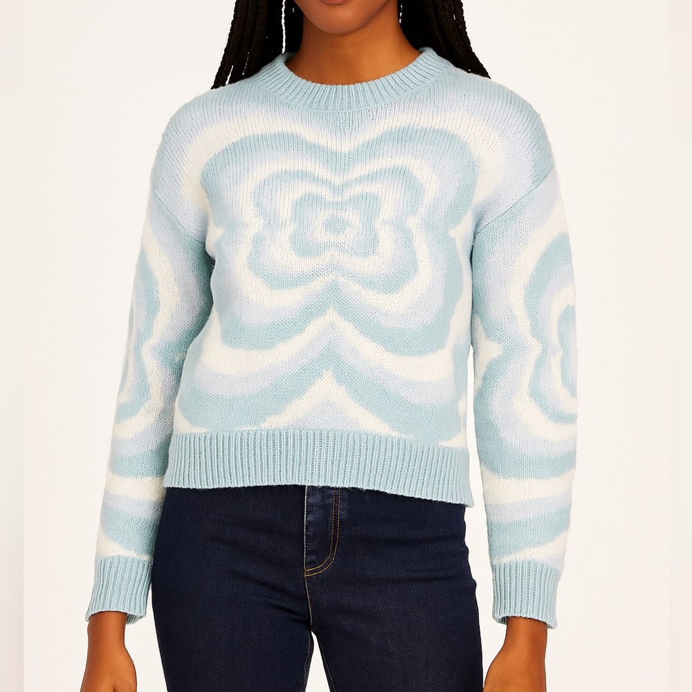 Crop Swirl Sweater | Size XS